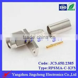 RPSMA Male With Flange Mounf Crimp Straight for Rg58 Cable thumbnail-1