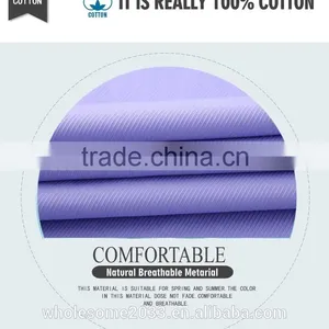 100%cotton Designer Button Down Blue Short Sleeve Dress Shirts for Men thumbnail-6
