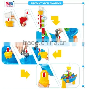 Luxury PP Pirate Boat Beach Sand Toy and Water Play Table thumbnail-5