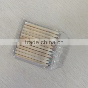 3.5" Natural Wood Hexagonal Shape 2.65mm Color Lead Mini Color Pencil (golf Pencil) thumbnail-1