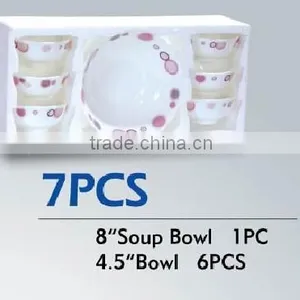 Hot Sales!! Heat Resistant Opal Glassware 7pcs Bowl Set Microwave Safe thumbnail-1