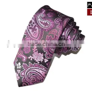 Men's Woven Jaquard Paisley Pattern Neck Tie thumbnail-5