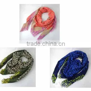 2014 Popular Leopard Tatting Square Scarf Shawl thumbnail-1