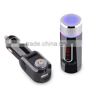 New Car Kit FM Transmitter For Smart Phone Handsfree Bluetooth Car Kit thumbnail-2