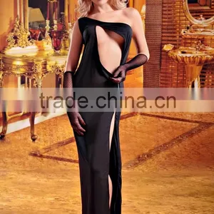Temptlife Brand Glossy Black Temptation Lingerie Sexy Bodystocking Ecomerce Ladies Black Fishnet Sexy Lingerie Bodystock thumbnail-2