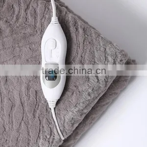Detachable Cable Soft Brushed PV Fur+Non-woven Fabric Single Heated Overblanket thumbnail-3