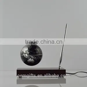 Levitron Globe Executive Pen Set With Wood Base thumbnail-1