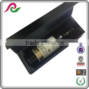 Custom Black Cardboard Paper Box With EVA Magnet for Wine Packing thumbnail-1