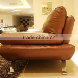 China Home Furniture Leather Sectional Sofa Set Modern thumbnail-2