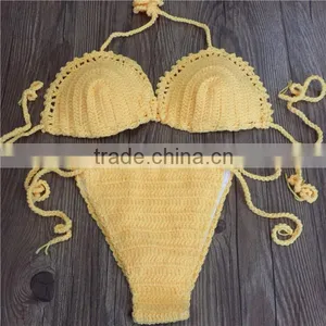 Crochet Cream Swimwear thumbnail-3
