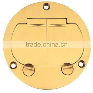 15A/20A 120V AC UL Listed Brass Floor Box thumbnail-2