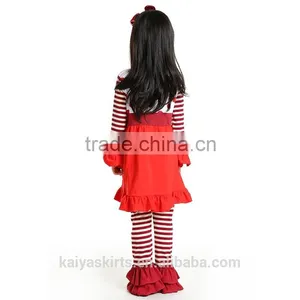 2016 Christmas Kaiya Skirt E-commerce Firm Fall Cotton Printed Flower Girls Carter's Baby Clothing Sets Wholesale thumbnail-3