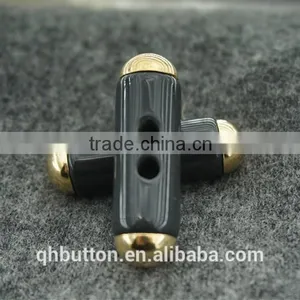 Chinese Wenzhou Button Factory Direct Resion Plus Metal 2-holes Toggle Button for Clothing thumbnail-1