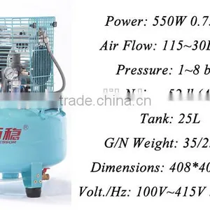 Direct Drive Mini Oil Free Handy Air Compressor For Dental Use (TW5501) thumbnail-2