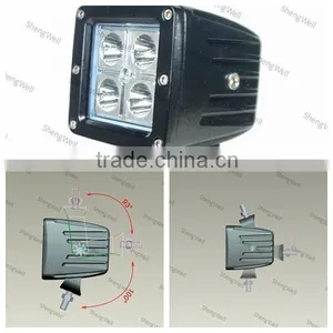 ShengWell 16W 3" Square LED Driving Light 9--32v IP67 CREE Led Car Driving Light 12volt Cree Led Driving Light thumbnail-1