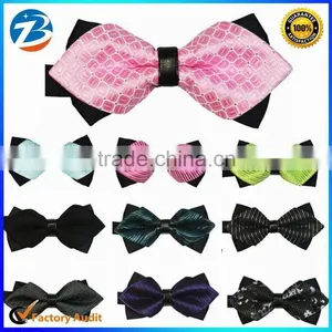 Good Quality Point End Silk Leisure Jacquard Bow Ties for Men Quality Choice thumbnail-1