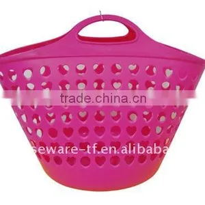 With Hand Plastic Laundry Basket thumbnail-1