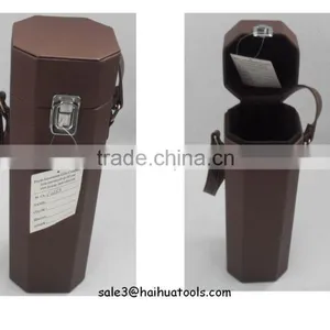 Wine Box Gift Set/ Wine Gift Set/Leather Wine Box Round Shape Design Brown Color thumbnail-1