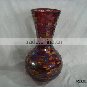 COLOR MOSAIC GLASS VASE thumbnail-1