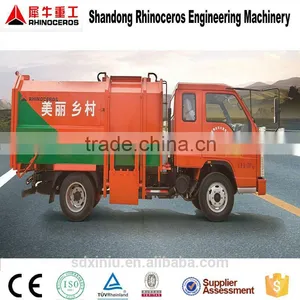 High Quality Small Garbage Truck for Sale Garbage Container thumbnail-3