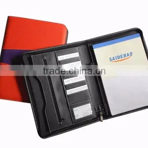 A4 Leather File Folder Document Holder Fashion Portfolio Folder Leather Portfolio Folder From Factory thumbnail-6