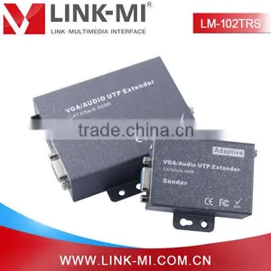 LINK-MI LM-102TRS 200m VGA Extender Sender Receiver Over Cat5 Support Local and Remote VGA Monitors thumbnail-1