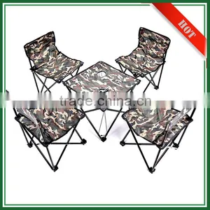 600D Yes Folded and Outdoor Use Folding Camping Portable Camo Chair Set thumbnail-1