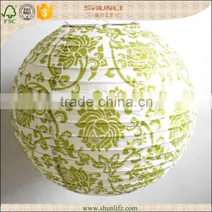 New Year Decoration Hanging Round Rice Paper Lantern thumbnail-1