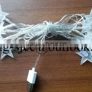 Transparent Five-pointed Star LED String Light thumbnail-3