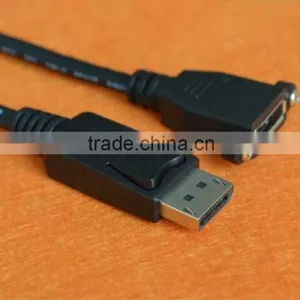 DisplayPort Female To Female Extension Adapter Panel Mount Cable thumbnail-2