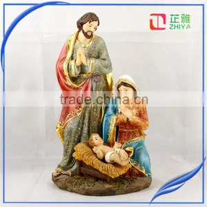 Sophisticated Resin Religion Holy Family Statues thumbnail-1