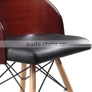 Commercial Comfortable Wooden Chair Designs With Cushion #HY2017-1 thumbnail-3