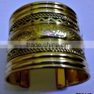 Indian Brass Metal Fashion Bangle Bracelet Twisted Wire thumbnail-2