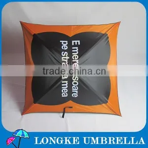 80*80cm CYMK Printing Inside and Outside Double Layer Square Advertising Umbrella thumbnail-3