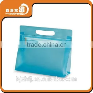 Colorful Clear Transparent Cosmetic Pvc Bag With Zipper and Handle thumbnail-4