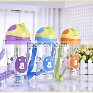 Plastic Water Bottle for Kids With Straw,good Design Kids Water Bottle thumbnail-1
