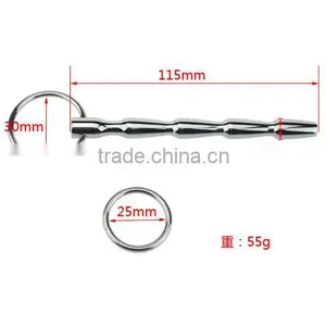 CTDA-013 Male Stainless Steel Soft Silicone Urethral Stretching Tube Urethra Metals Urine Catheter thumbnail-6