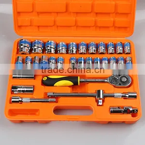 32 Pcs Sockets Set Ratchet Wrench Hand Tool Set For Car Repair Tool Kit Socket Sets Bits thumbnail-2