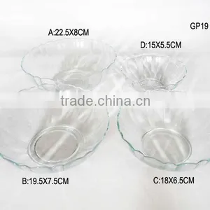 Wholesale Tableware Flower Shaped Glass Bowl for Salad thumbnail-1