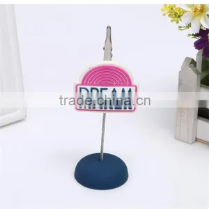 Custom Soft Rubber Pvc Business Name Brand Card Holder Clips Name Card Clips thumbnail-1