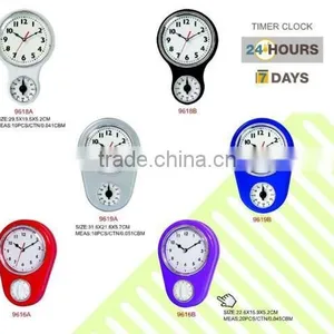 2015 New Promotional Timer Wall Clock With Temperature thumbnail-1