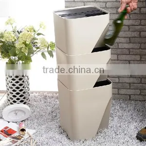 China Manufacturer Price Stackable Classfication PP Trash Can thumbnail-4