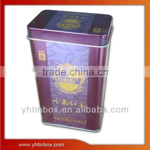 Rectangular Tea Metal Canister thumbnail-1