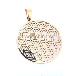 Big Size Chakra Jewelry 50mm Flower of Life Pendant thumbnail-3