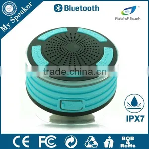 My Speaker F013 Black With Sky Blue New Arrival LED Wireless Bluetooth Waterproof Speaker thumbnail-1