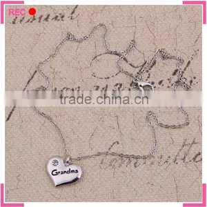 Pendant Necklaces Jewellery With Heart Pendant, Grandma Necklaces for Young Girls thumbnail-2