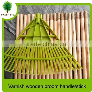 Garden Cleaning Tools Varnished Smooth Wooden Handle Stick for Rake and Shovel thumbnail-1
