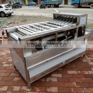 FT-200 Full Automatic Peeler Type Pre-boiled Hen Eggs Goose Eggs Sheller Shelling Machine With Stainless Steel thumbnail-2