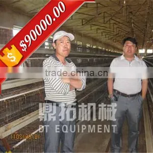 Trade Assurance Galvanized and PVC Coated Automatic Cage With Feeder for Layers thumbnail-1