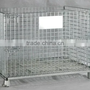 STACKABLE WIRE CAGE/PALLET CAGE/WIRE MESH CONTAINER thumbnail-1